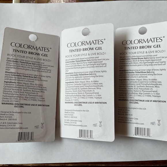 3 New Colormates Tinted Brow Gel 61635 Brunette Discontinued HTF - Picture 2 of 2